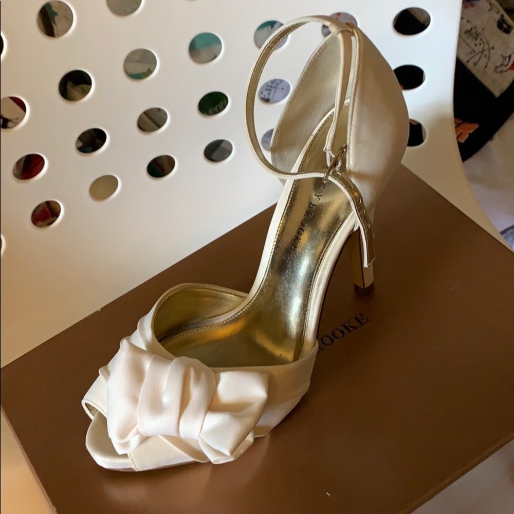 Audrey Brooke ivory heels